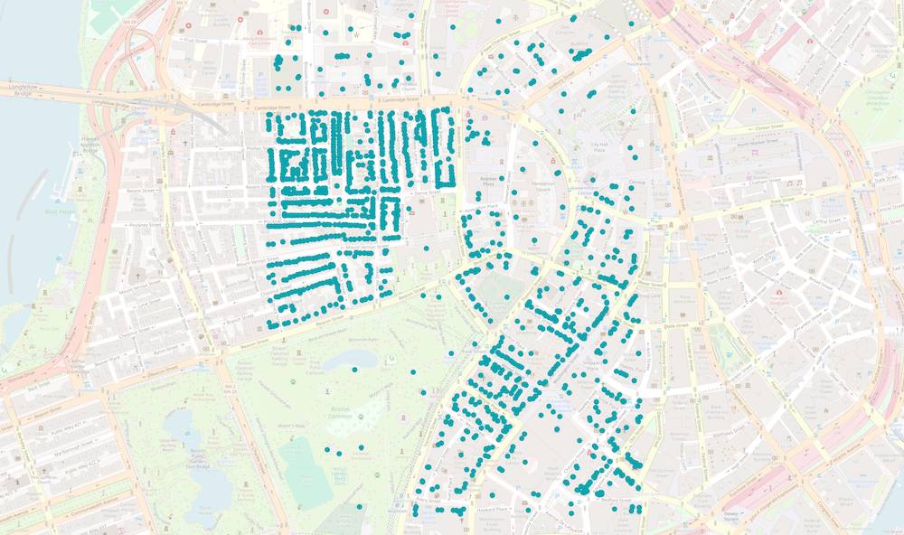 Boston address coverage via bbox
