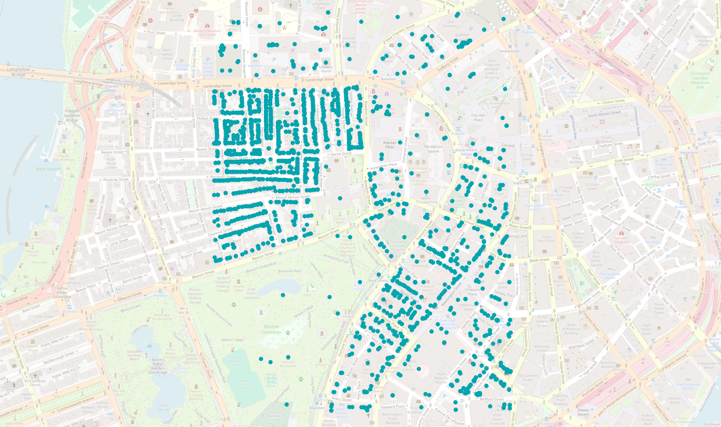 Boston address coverage via bbox