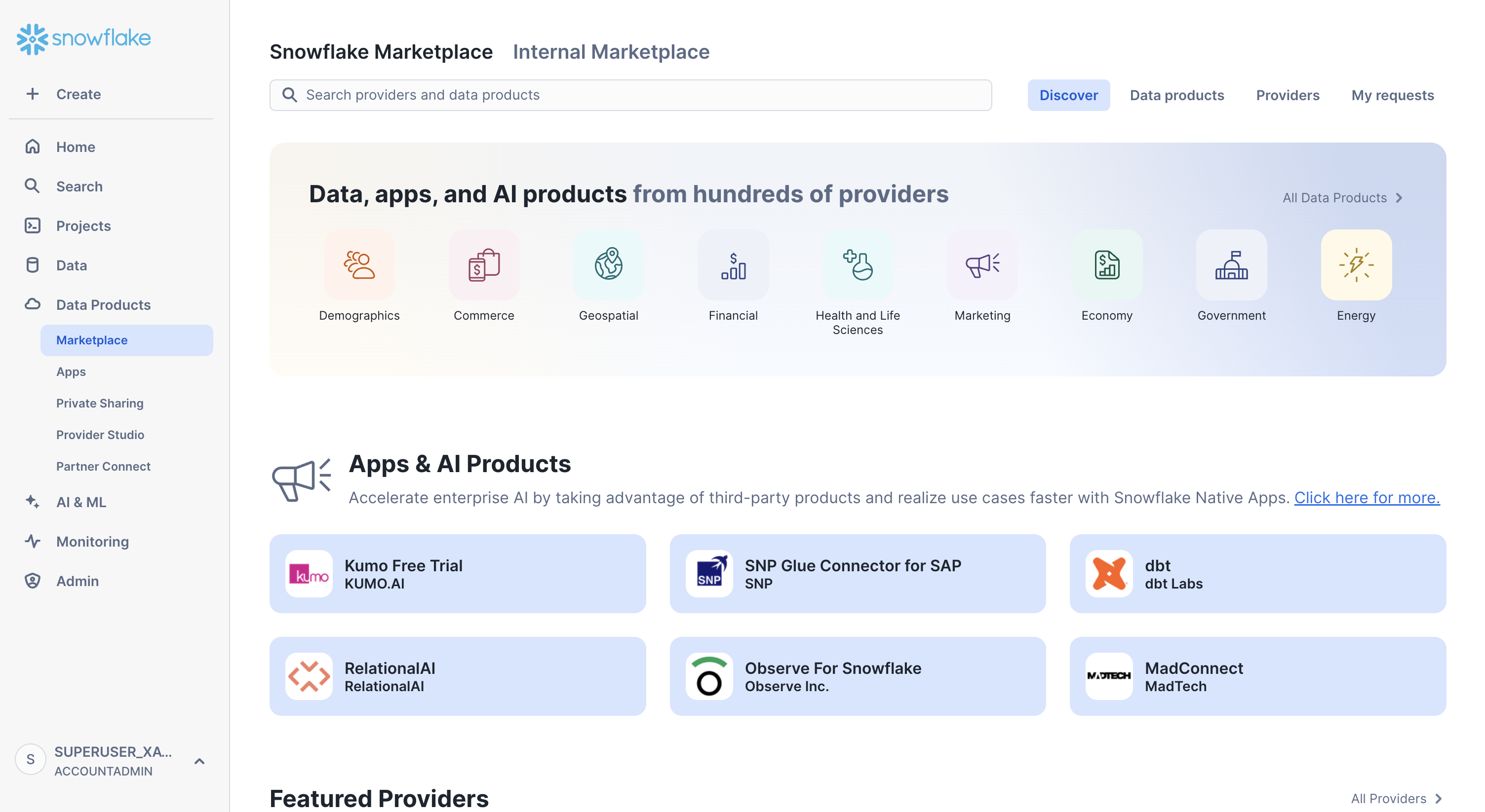 Snowflake Data Marketplace